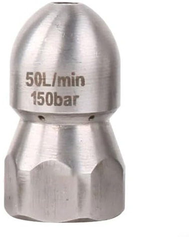 Ugello per tubo di scarico 1/2 filettatura interna anteriore 1 posteriore 6 fori idropulitrice ugello 5 x 3 x 3 cm