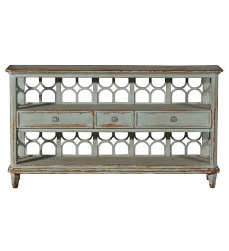 GUERNSEY Anrichte Country Sideboard Wohnzimmer Sofa Sideboard Balkon Aufbewahrung Nordic Restaurant Retro Im Alter Von Massivholz Lagerschrank Buffetschrank(A:160X38X90CM)