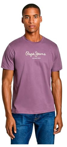 Pepe Jeans Eggo N T-Shirt, Violet (Violet Aubergine), L Homme