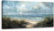 MHARTK66 Segelboot am Meere Leinwand Bilder, 50x100 cm Groß Wandbilder Wohnzimmer Möwe Schilf Bild Aesthetic, Modern Wanddeko Kunstdruck Schlafzimmer Badezimmer Büro Esszimmer Küche