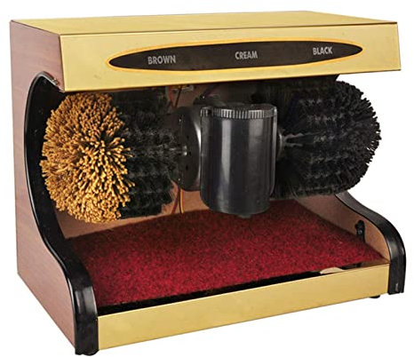 Cireuse de Chaussures Automatique à Induction, cireuse de Chaussures Automatique, cireuse de Chaussures à Induction photoélectrique, adaptée au Salon de la Maison (Argent) (Or)