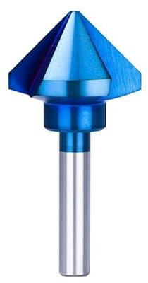 1pc 3 fraises à chanfreiner 4.5-50mm 90D HSS CNC foret Nano bleu enduit bois métal trou coupe fraise foret foret perçage(40.0mm)