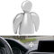 Anwlki Schutzengel Auto Engel Magnete Ornamente Glücksbringer Geschenk Autofahrer Schutzpatron Komm Gut Heim mit Magnet und 3 Doppelseitig Klebende Aufkleber, 1 Eisenstück (helles Silber)