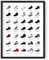 HAUS AND HUES Sneaker-Wandkunst, Michael Jordan Schuhe, Cooles Poster für Jungs Schlafzimmer, Sneakerhead-Raumdekoration, Schwarzer Aluminiumrahmen, 30,5x40,6cm