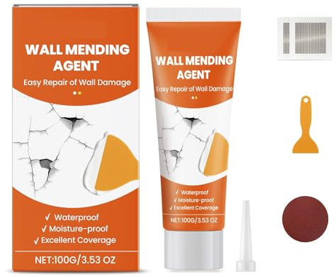 Reparaturspachtel Papiertapeten - 5 ER SET - Tapetenkleister Wandkleister Repariert Löcher Abblätternde Farbe Risse Nagellöcher Farbfehler - Wandfarbe Ausbessern Tapetenkleber