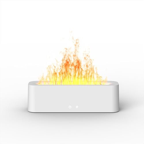 Fammen Aroma Diffuser, Upgrade 350ml Zwei Farben Diffuser Ätherische Öle, Luftbefeuchter Humidifier DuftöL Diffuser für Kinder, Zuhause Büro, Raumduft oder Yoga - Wasserlose Abschaltautomatik