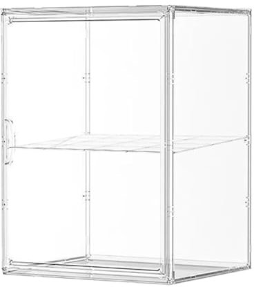 Dtaigou Toy Storage Box - Clear Double Layer Figure Doll Storage Containers - Large Capacity Doll Storage Showcase, Home Storage Organization For Figures, Plush Toys And Dolls