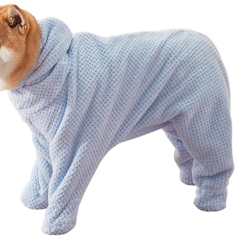 Genikeer Ultra Absorbent Dog Robe Drying Dog Towel Bathrobe, Drying Coats, Plush Dog Towel Bath Robe With Legs, Fully Wrapped Design, Soft And Cozy Coral Fleece Fabric