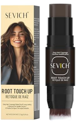 SEVICH Bâton de retouche à double extrémité – Améliorateur de racine des cheveux imperméable pour les lignes de cheveux clairsemées et la couverture grise, correcteur de cuir chevelu non collant avec