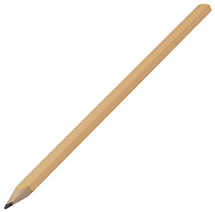 10 Zimmermannsbleistifte mit Namensgravur - Länge: 25cm - naturbelassen