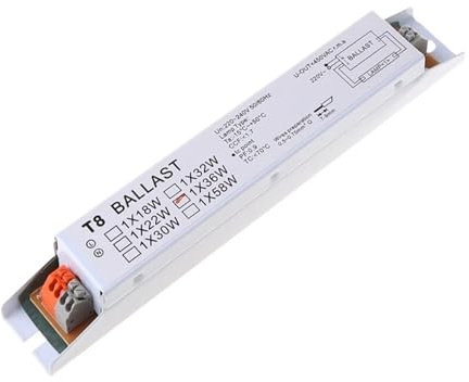 Reattore elettronico per lampade fluorescenti, P82D 1 Lampada T8 36W Alimentatore elettronico, Lampada fluorescente