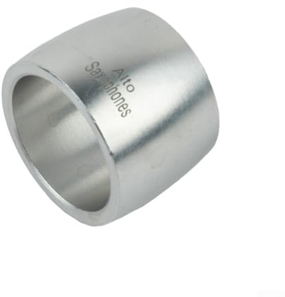 BlesConi Abrazadera de metal para boquilla de saxofón para saxofón alto y clarinete, plateado (para saxofón alto)