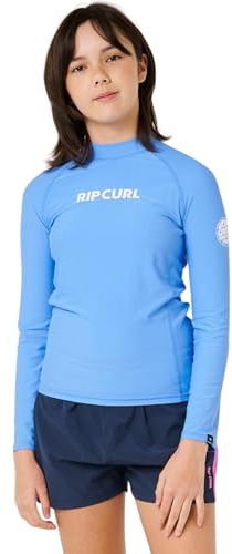 RIP CURL 2026 Junior Classic Surf Camiseta de Manga Larga - Azul Aciano, Azul, 16 años
