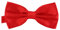Sophie & Jules Fliege Schleife gebunden und verstellbar mit Hakenverschluß 12 x 6 cm Rot