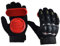 Acoser Longboard Downhill Slide Handschuhe Skate Handschuhe mit Slide Pucks (rot)