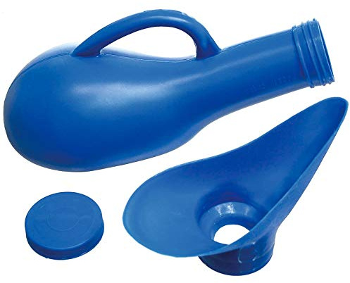 Burwells Unisex Portable Urinal/Toilet/Loo With Carry Handle And No-Spill Screw-On Cap