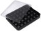 Lurch 240700 Ice Former Cubes / Heladera de silicona 100% libre de BPA con tapa para 12 cubitos de hielo (2 x 2 cm), color negro