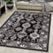 Carpeto Rugs Teppich Orientalisch Schwarz Klassisch Muster Kurzflor Öko-Tex Wohnzimmer 120 x 170 cm