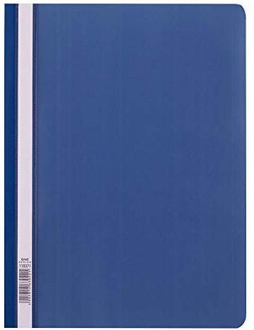 D.RECT Schnellhefter PP A4 ohne Perforation Dunkelblau