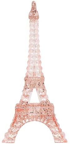 itsisa Baumschmuck Eiffelturm Paris Rose Gold - Baumkugel, Weihnachtsdeko, Christbaumkugel