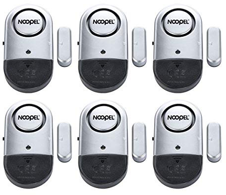 Door Alarms When Opened, 6 Pack Window Alarm for Home Security, 120db Magnetic Burglar Sensors for House, Shop, Office, Garage