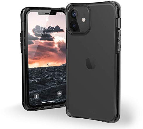 URBAN ARMOR GEAR UAG iPhone 12 Mini 5G - (5.4 inch) Rugged Lightweight Slim Shockproof Transparent Plyo Protective Cover, Ash