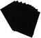 Hojas traseras adhesivas adhesivas de tela de terciopelo negro, 10 piezas, autoadhesivas, color negro, forro de pelusa, accesorio de tela flocada