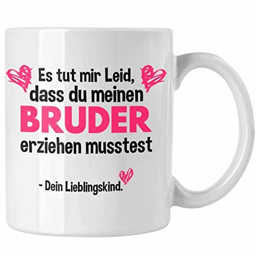 Trendation - Lieblingskind Muttertag Vatertag Tasse Geschenk Kinder Sohn Tochter Mama Tasse Spruch (Weiß)