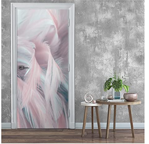 Wallarena Türtapete, Federn, 91x211cm