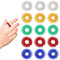 Redamancy 15 Stücke Finger Massage Ring, Akupressur Ring, Fingermassage Oder Zehenmassage Für Kinder, Erwachsene, Hoher Arbeitsdruck(5 Farben)