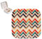 RODAILYCAY Chevron Zickzack-Muster, bunte Mini-Reise-Schmuckschatulle, tragbare Halsketten-Ring-Aufbewahrungs-Organizer, PU-Leder, Schmuck-Aufbewahrungsbox für Frauen und Mädchen