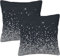 Set mit 2 schwarz-silbernen Glitzer-Diamant-glitzernden Home-Deko-Kissenbezügen, Kissenbezügen für Schlafzimmer, Sofa, Wohnzimmer, 45,7 x 45,7 cm