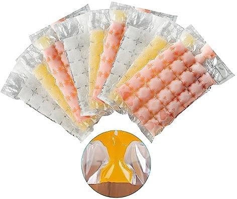 ZZLBZN 480Pcs Ice Cube Bags, Ice Bags for Ice Cubes, Disposable Self-Sealing Ice Bags Freezing Maker Ice Mould for Cocktail Freezer Coffee Whiskey Baby Food