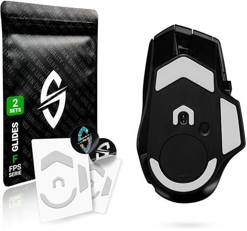 SensoryBoost FPS 2.0 Glides (lot de 2) pour Logitech G502 X Plus, Lightspeed - Ultra doux, Plus de contrôle, Auto-polissants, de haute qualité - Patins de souris de rechange, Accessoires souris Gaming