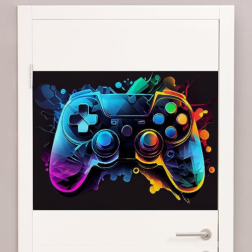 GRAZDesign Türschild Gamer Poster | Teenager Kinderzimmer Jugendzimmer, Gaming Tapete, Wandtattoo Jugendliche Wand Tür Deko
