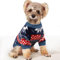 YAODHAOD Hund Pullover für kleine Hunde, Fleece Hund Pullover, Ethnische Stil Winterkleidung, Ultra weiche thermische Winter warme Welpen Sweatshirt (S, Blau)