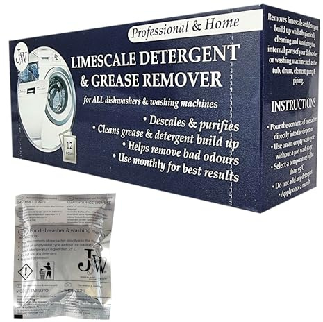 Descaler Sachets for Washing Machines and Dishwashers 12 Applications Unscented Limescsale Remover