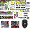 Set 90 Stück Motocross Aufkleber für Helm, Motorrad, Mountainbike, Auto, Skateboard und Geländemotorräder