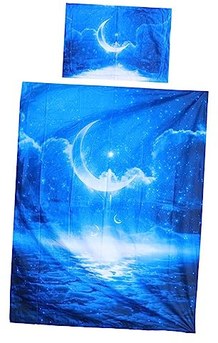 Amosfun 2 Stück Sets Dekoration Schlafzimmer Bedroom Decor Kissenbezug kissenhülle bettwäsche rüschen bettzeug Kinderbett Bettwäsche-Set abhörwanze Easy putz Blumen Bettbezug einstellen 3D
