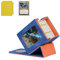 Infinity Guard Kartendeck-Box für MTG mit Commander-Display für 100+ doppelhültige Karten, magnetische Karten-Aufbewahrungsbox passend für TCG-Sport-Sammelkarten (Blau und Orange)