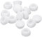QUARKZMAN 15 Piezas de Tapones de Silicona, Tapones Redondos de Bloqueo a Presión para Agujeros de 14-15mm, Tapones Impermeables para Tubos de Metal, Color Blanco