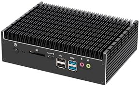 TOPGRO Mini PC Pentium 5405U, 16GB DDR4, 512GB SSD, Gráficos UHD, Ordenador sin Ventilador, WiFi 5/BT 4.2/USB 2.0x2/USB 3.0x4/SD*1/HDMI 2.0x1/DP 1.2x1, Soporte 4K@60Hz