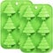 Christmas Silicone Mould, Large 6-Cavity Christmas Tree Chocolate Moulds Soap Bread Candy Cake Muffin Jelly Trays, DIY Baking Molds for Christmas Xmas Cake Party Decoration (2PCS)