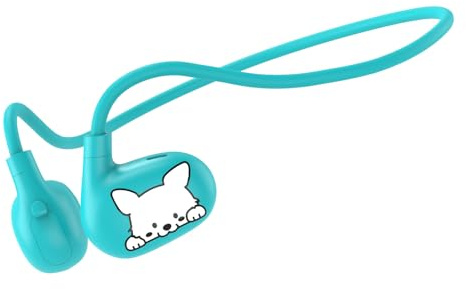 2B2C LK15 Kinder-Kopfhörer, offener Ohr-Bluetooth-Kopfhörer mit Luftleitung, ultraleicht, 85 dB Lautstärkebegrenzung, kabelloser Kopfhörer für Kinder, Teenager, Jungen, Mädchen (blau)