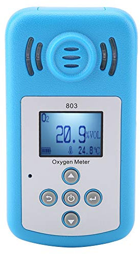 Concentratore di Ossigeno, Bombola di Ossigeno 803 Display Digitale Blu Rilevatore di Perdite di Gas di Ossigeno Bombola di Ossigeno Portatile 10~50 ℃