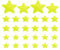 PATIKIL Sequin Star Iron on Patches, 28 Pcs Sew on Applique Patch Embroidery Sequin Glitter Patches for DIY Shoes Clothes Hats Backpacks Costume, Yellow