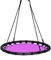 COSTWAY Children Tree Swing Set, 100cm Giant Round Nest Swings with Adjustable Length Hanging Ropes, Saucer Swing Seat for Kids, 150kg Capacity (Purple)