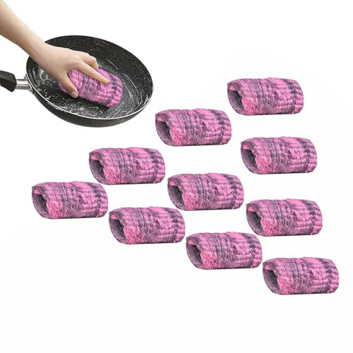 Stahlwolle, Stahlwollseifepads,Metall -Scheuerreinigungskissen für Schüssel - Clean -Cleaner -Peeling ohne Kratzer nach Fliesen, Glas, Tabellengeschirr, Töpfen, Utensilien und Öfen
