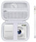 Supmay Carrying Case for VAHOIALD/for Taichaeu/for Fleafer/for Nsoela Upgrade Digital Camera, Digital Point and Shoot Camera Storage Holder Travel Bag with Mesh Pocket for Battery, SD Card, White