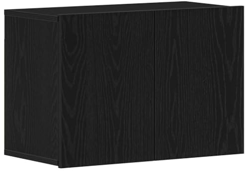 vidaXL TV Cabinet Black Oak 60x30x41 cm Engineered Wood